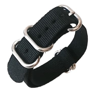 18mm ZULU Armband, schwarz (ZULU03-18mm)