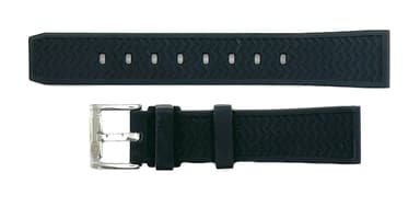 20mm VOSTOK Armband, Polyurethan, schwarz (PUS01-20mm)