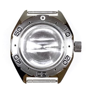 Gehäuse VOSTOK 670, poliert mit gebürsteter Lünette (670ksb / 1)