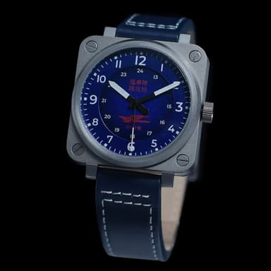 UMNYASHOV KAMIKAZE Edelstahl und Titan, Saphirglas, 41x41mm (UM-G2)