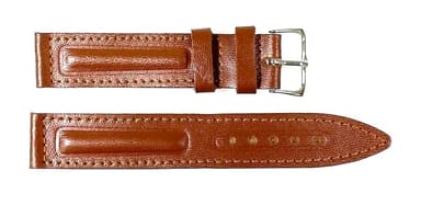 18mm VOSTOK Lederarmband, braun (LD18-03)