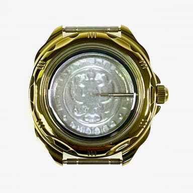 Gehäuse 219 für VOSTOK KOMANDIRSKIE Uhren von VOSTOK, Titannitrid beschichtet, poliert, komplett 219ksb 