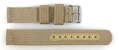 22mm Armband Nylon khaki zweiteilig mit Dornschließe