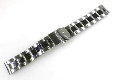 20mm originales 3-reihiges Edelstahlarmband von VOSTOK für KOMANDIRSKIE Uhren K-65 175mm (ST20-01)