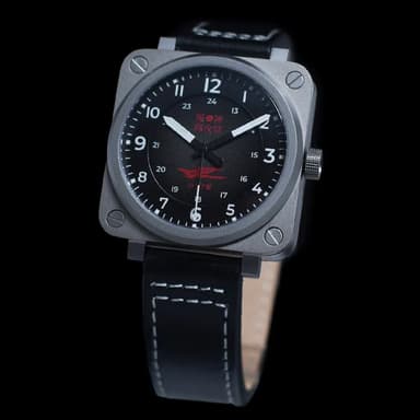 UMNYASHOV KAMIKAZE Edelstahl und Titan, Saphirglas, 41x41mm (UM-G1)