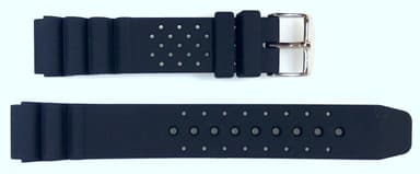 18mm VOSTOK Armband XL, Polyurethan, schwarz (PUS01-18mm)