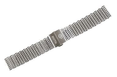22mm hochwertiges Shark Mesh Edelstahlarmband für VOSTOK Uhren, Butterfly - Faltschließe (ST22-08)