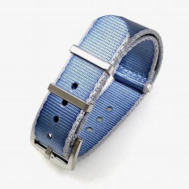 VOSTOK 18mm NATO Armband, Nylon, meerblau, passend zum SCUBA DUDE Zifferblatt (NATO18-59)